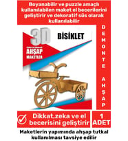 Özel 3D Görsel Zeka Geliştirici Boyanabilir Çocuk Yetişkin Puzzle Dekoratif Demonte Ahşap Oyun Maket
