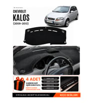 CHEVROLET KALOS (2009-2013) Uyumlu Torpido Örtüsü Torpido Kılıfı - Siyah