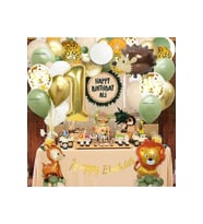 KİPRİ CEYLAN ASLAN FOLYOLU 1 YAŞ DOĞUM GÜNÜ BALON SET