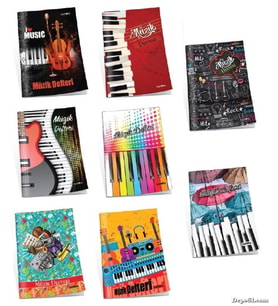 Çınar Müzik Defteri Büyük 30 Yaprak 24 Lü Paket (Karışık)