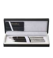 Scrikss Metropolis 78 Dolma Kalem, Tükenmez Kalem,  Mekanik Kurşun Kalem Üçlü Set Siyah 