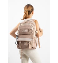 Ventis Unisex Okul Çantası Ortaokul Lise Sırt Çantası 43*30 Cm Su Geçirmez Kumaş Çok Cepli Vnt1-C