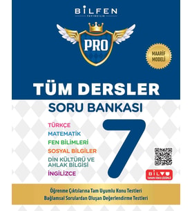 Bilfen Yayınları 7.Sınıf Pro Tüm Dersler Soru Bankası Maarif Modeli Yeni