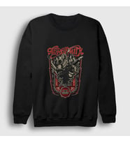 Presmono Unisex Siyah Let Rock Rule Aerosmith Sweatshirt 6827tt