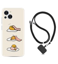 Reeder S23 Max Pro Kılıf Resimli Boyun Askılı İpli Desenli Silikon Sweety Egg 1322