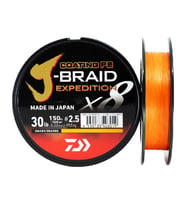 DAIWA JBRAID EXPEDITION 8B 150M 0.06MM S.ORANGE IP MISINA