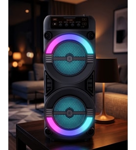 RGB Işıklı Bluetooth Hoparlör Kablosuz Taşınabilir Stereo Speaker