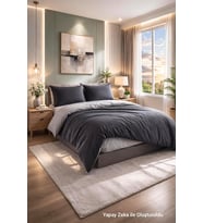 Çift Kişilik Nevresim Takımı (Lastikli Çarşaf+Yastık Kılıfı+Yorgan Kılıfı) Çift Yönlü Pamuk-Polyester 90x190 100x200 120x200 160x200 180x200 200x200 (Antrasit-Gri, 120x200)