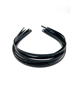 12 Adet 5 Mm Metal Taç Siyah Renk