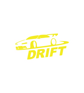 Drit Araba Sticker17x17 Cm Sarı