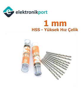 Matkap Ucu 1mm (HSS Yüksek Hız Çelik)