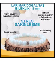 LARİMAR DOĞAL TAŞ BİLEKLİK 8 MM
