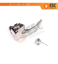 Nissan Qashqai 2007-2013 J10 JJ10 İçin Alüminyum Kaplama Paslanmaz İç Sol Kapı Kolu
