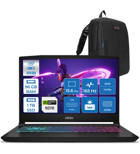 Msı Katana 15 Hx Intel Core I7 14650HX 96GB Ddr5 1tb SSD Freedos RTX5070 8gb Gddr7 115W 15.6" 2k QHD(2560X1440) 165HZ Gaming Laptop B14WGK068XTRF38 + Zetta Çanta