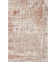 Eliana Home Baskılı, Yıkanabilir Kaymaz Taban Salon Halısı LNA0465 100x150 cm (Kahverengi)