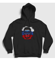 Presmono Unisex Siyah Russia Ufc Khabib Nurmagomedov Kapüşonlu Sweatshirt 316040tt