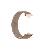 Huawei Watch Fit 3 Uyumlu Kordon Hasır Metal Örgü Mıknatıslı Zore KRD-01 Metal Kayış