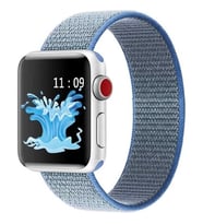 Mi7a Apple Watch Seri 7 6 5 4 3 2 Se 42MM / 44MM / 45MM Uyumlu Spor Loop Dokuma Hasır Kordon