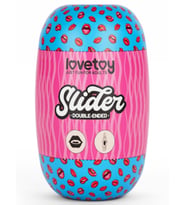 LoveToy Slider Double-Ended Ağız ve Vajina Mastürbator (Ten)