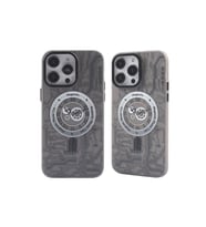 Apple iPhone 14 Pro Max Kılıf Apollo Magneticsafe Desenli Kapak - Apollo Siyah - 1