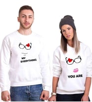Tshirthane My Everything Sevgili Kombinleri Sweatshirt Kombini (Tek Ürün Fiyatıdır.)