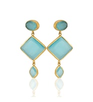 Kadir Jewellery 22 Ayar Altın Kaplama Kadın Sallantılı Küpe -El İşçiliği Ve Hipoalerjenik Küpe