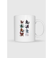 Godzilla Kaiju Megaguirus Gamera Baskılı Kupa Bardak
