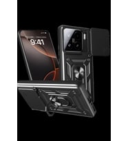 Pilelistore   Xiaomi Mi 15 Kılıf Pars Lens Yüzüklü Silikon - Siyah