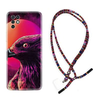 INFINIX Note 11 Pro Note 10 Hot 9 Play Kılıf Boyun Asklı Rasta Silikon Red Eagle 1752