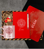 eJOYA Kişiye Özel Defter & Kalem & Kupa & Mousepad & Usb Bellek Hediye Kutusu 113063