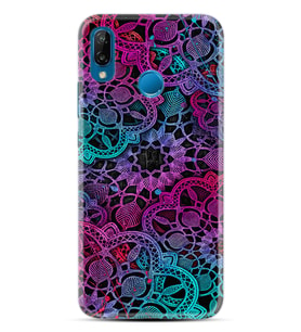 Huawei P20 Lite Mate 10 20 Lite Pro P40 Lite KılıfDesemli Silikon Colurful Mandala 1667