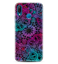 Huawei P20 Lite Mate 10 20 Lite Pro P40 Lite KılıfDesemli Silikon Colurful Mandala 1667