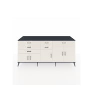Kronos Konsol 3 Raflı 6 Çekmeceli 5 Kapaklı 220x59x99 Antrasit-Aytaşı/Aytaşı