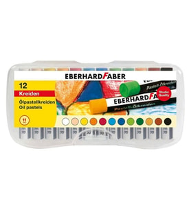 Eberhard Faber Yağlı Pastel Boya 12 Renk Plastik Kutu 