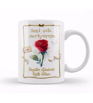 Sevgililer Günü Sevgiliye Hediye 025 Kupa Bardak Porselen