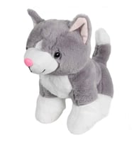 Kedi Peluş Gri 36 cm