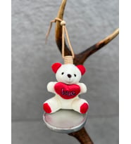 Aleo Veralı Oto Kokusu, Araç Kokusu, Premium Özel Kalıcılık, Love Peluş Ayıcıklı, Hediyelik Kalıcı Koku (Kırmızı-Krem)