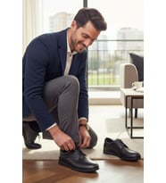 noch Hakiki Deri Klasik Bağcıklı ve Esnek Comfort Tabanlı Erkek Ayakkabı
