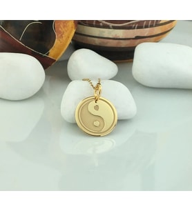Yin Yang 925 Ayar Gümüş Kolye