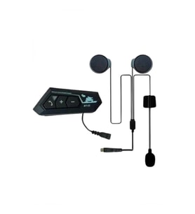 Mey İthalat® Intercom Bluetooth Kask Kulaklık Motosiklet Kulaklık 5.0 Bluetooth