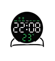 Valkyrie LED Dijital Masa Saati Alarm Sıcaklık Takvim Göstergeli USB Gece Işıklı Masa Saati Çift Alarm
