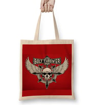 Bolt Thrower Logo 05 Bez Çanta Uzun Saplı