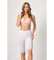 Amora Secret Beyaz Mı Emay 3004 Soft Uzun Paça Dantel Boxer
