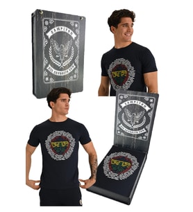 Fenerbahçe ERKEK TRIBUN MARŞ LOGO T-shirt Lazer Kutu Hediyeli (Lacivert)