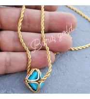 22AYAR ALTIN KAPLAMA 60 cm zincir