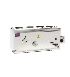 Mizan 80 Lik Gazlı + Elektrikli 60 Litre Üst Çay Kazanı - Üst Kazan