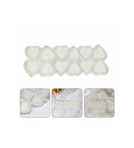 Epoksi Reçine Silikon Kalıp Çoklu KALP Magnet Kalıbı Seri Döküm Kalıbı 6 CM