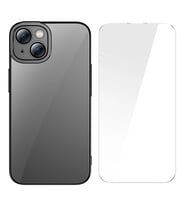 Baseus Glitter iPhone 14 Plus 6.7 Renkli Kenar Silikon Kılıf + Tempered Ekran Koru - SSSSSS4729-8