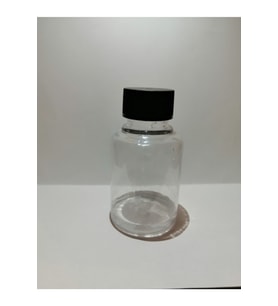 30ml Şeffaf Plastik Şişe+siyah Düz Kapak,boş Şişe,medikal Şişe,50 Adet