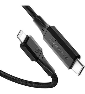 Spigen PowerArc Apple USB-C to Lightning PD (Power Delivery Destekli) 100W DuraB (Siyah)